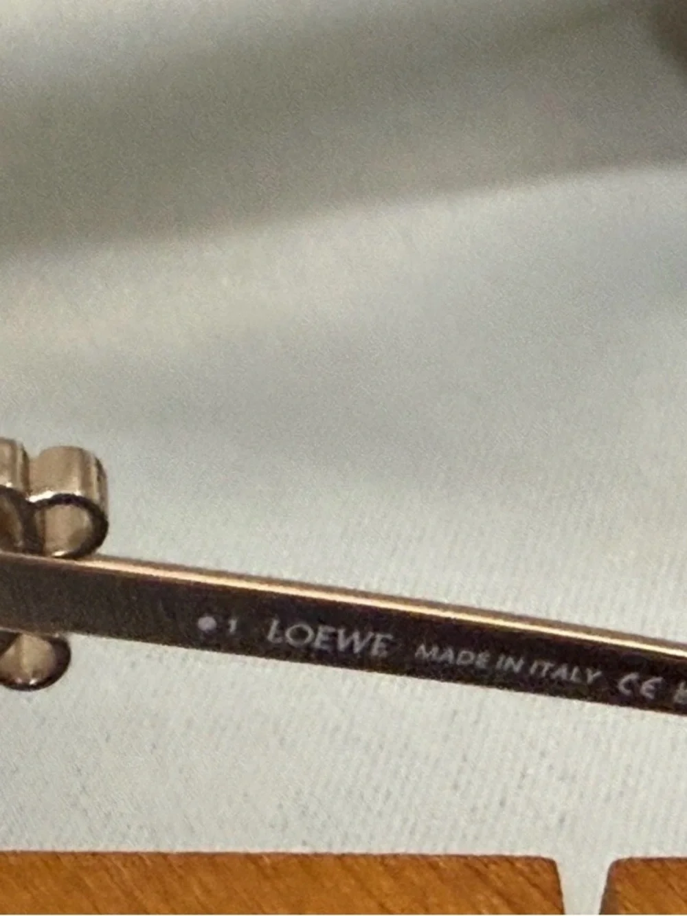 Loewe Gold Frame Sunglasses with Pink Lenses